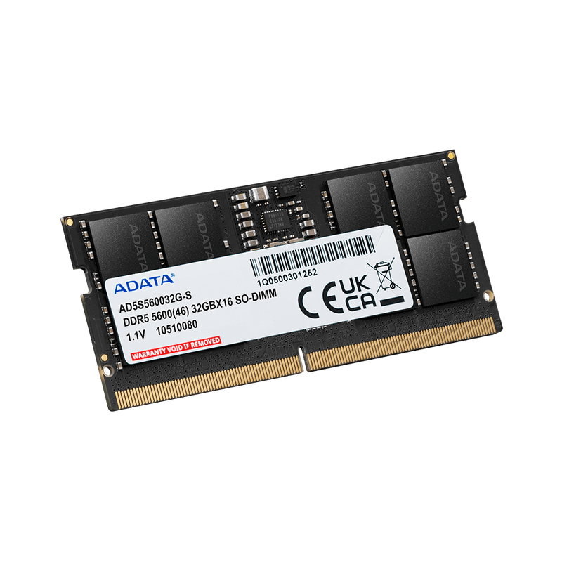 ADATA 32GB DDR5 RAM 5600MHz CL46 SO - DIMM Laptop Memory Module - SWIFT PERIPHERALSAD5S560032G-S