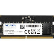 ADATA 8GB DDR5 RAM 4800MHz CL40 SO - DIMM Laptop Memory - SWIFT PERIPHERALSAD5S48008G-S