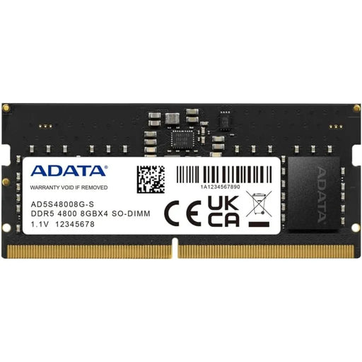ADATA 8GB DDR5 RAM 4800MHz CL40 SO - DIMM Laptop Memory - SWIFT PERIPHERALSAD5S48008G-S
