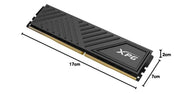 ADATA DDR4 16GB XPG 3200MHZ D35 GAMMIX BLACK (AX4U320016G16A - SBKD35) - SWIFT PERIPHERALS1091849