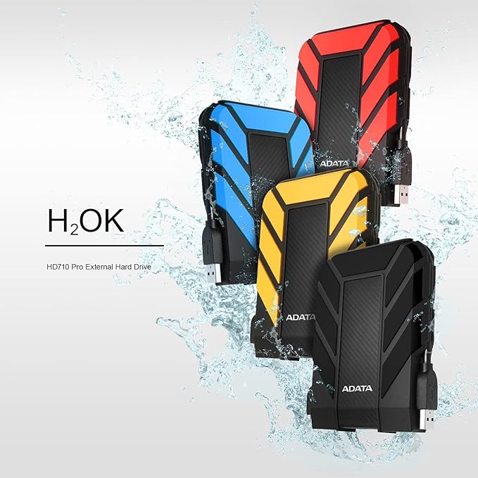 ADATA HD710 Pro 2TB 3.5 inch/8.89 cm SATA III External Hard Drive/HDD with IP65 Rating Black, for Windows with Waterproof and Shockproof Technology - SWIFT PERIPHERALSAHD710P-2TU31-CBK
