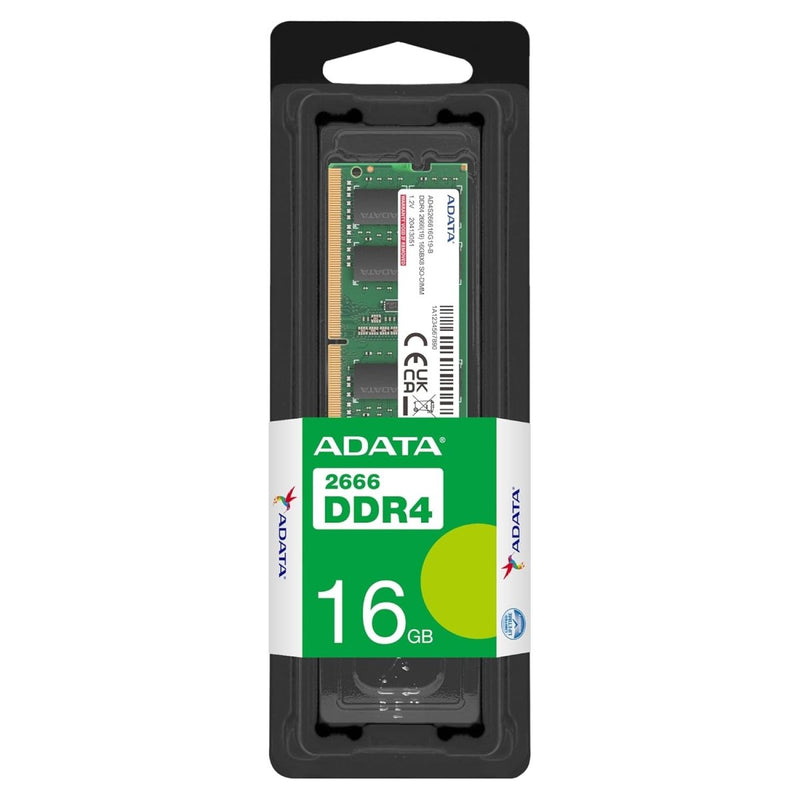ADATA Premier 16GB DDR4 RAM 2666MHz CL19 SO - DIMM Laptop Memory Module - SWIFT PERIPHERALSAD4S266616G19-SGN