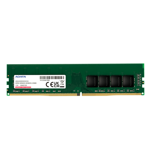 ADATA Premier 16GB DDR4 RAM 3200MHz CL22 U - DIMM Desktop Memory Module - SWIFT PERIPHERALSAD4U320016G22-SGN