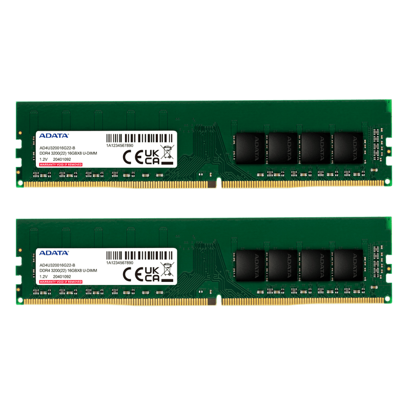ADATA Premier 8GB DDR4 RAM 3200MHz CL22 U - DIMM Desktop Memory Module - SWIFT PERIPHERALSAD4U32008G22-SGN
