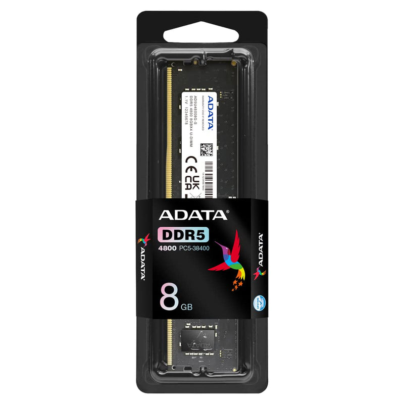 ADATA Premier 8GB DDR5 RAM 4800MHz CL40 U - DIMM ECC Desktop Memory Module - SWIFT PERIPHERALSAD5U48008G-S