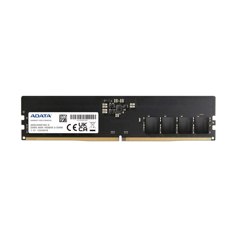 ADATA Premier Series 16GB DDR5 RAM 4800MHz CL40 UDIMM Desktop Memory - SWIFT PERIPHERALSAD5U480016G-S