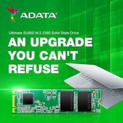 ADATA SU650 256GB M.2 SATA 3D NAND Internal SSD for Desktops & Laptops - SWIFT PERIPHERALSASU650NS38-256GT-C