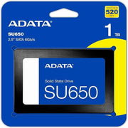 ADATA Ultimate SU650 1TB 3D NAND SATA Internal Solid State Drive - SWIFT PERIPHERALSASU650SS-1TT-R