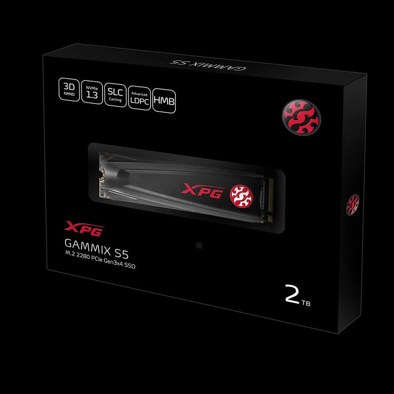 ADATA XPG GAMMIX S5 2TB M.2 2280 PCIe Gaming Internal SSD - SWIFT PERIPHERALSAGAMMIXS5-2TT-C