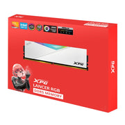 Adata XPG LANCER 16GB DDR5 RAM 5600MHz CL36 RGB Gaming Desktop Memory - White - SWIFT PERIPHERALSAX5U5600C3616G-CLARWH