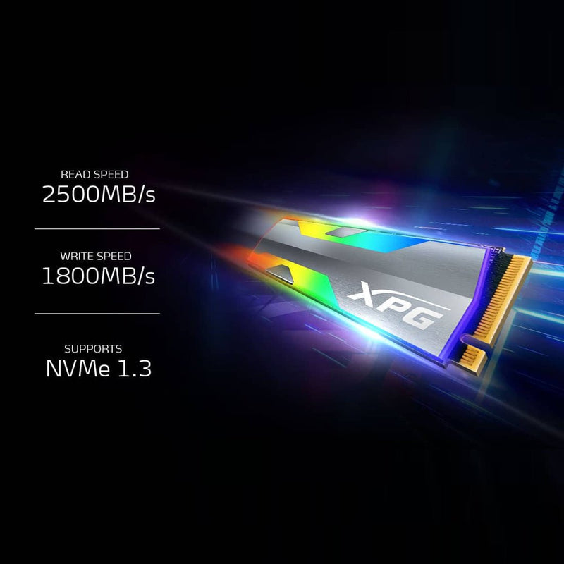 ADATA XPG SPECTRIX S20G 1TB M.2 2280 RGB Gaming Internal Solid State Drive - SWIFT PERIPHERALSASPECTRIXS20G-1T-C