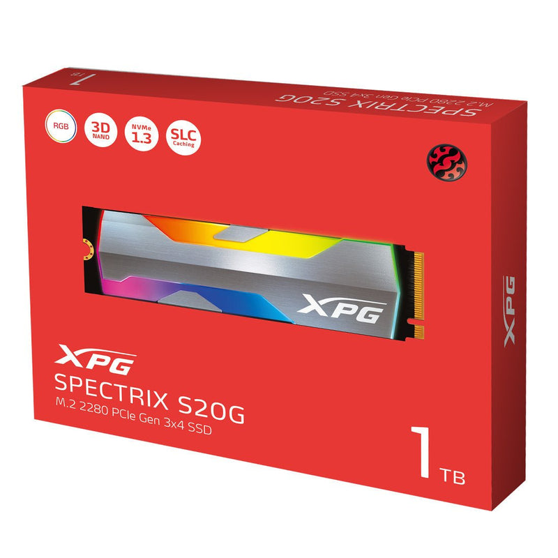 ADATA XPG SPECTRIX S20G 1TB M.2 2280 RGB Gaming Internal Solid State Drive - SWIFT PERIPHERALSASPECTRIXS20G-1T-C