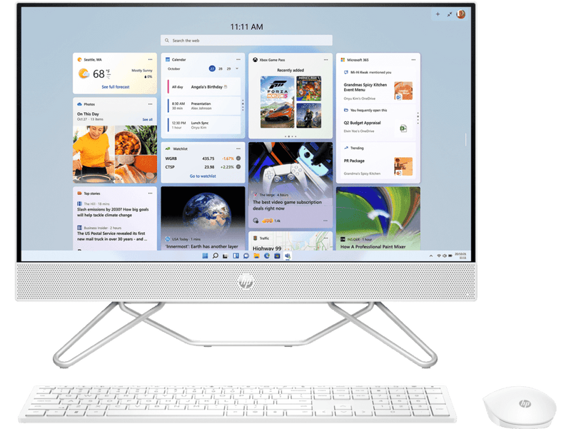 AIO HP 24 CB1901IN [CI3 - 1215 12TH GEN/8GB/512GB SSD/WIN11 HOME+MSO/24.0 INCH/INTEGRATED GRAPHICS /1 YEAR(S)] - SWIFT PERIPHERALS108119