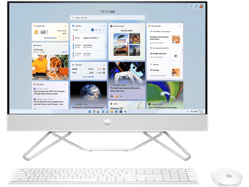 AIO HP 24 CB1901IN [CI3 - 1215 12TH GEN/8GB/512GB SSD/WIN11 HOME+MSO/24.0 INCH/INTEGRATED GRAPHICS /1 YEAR(S)] - SWIFT PERIPHERALS108119