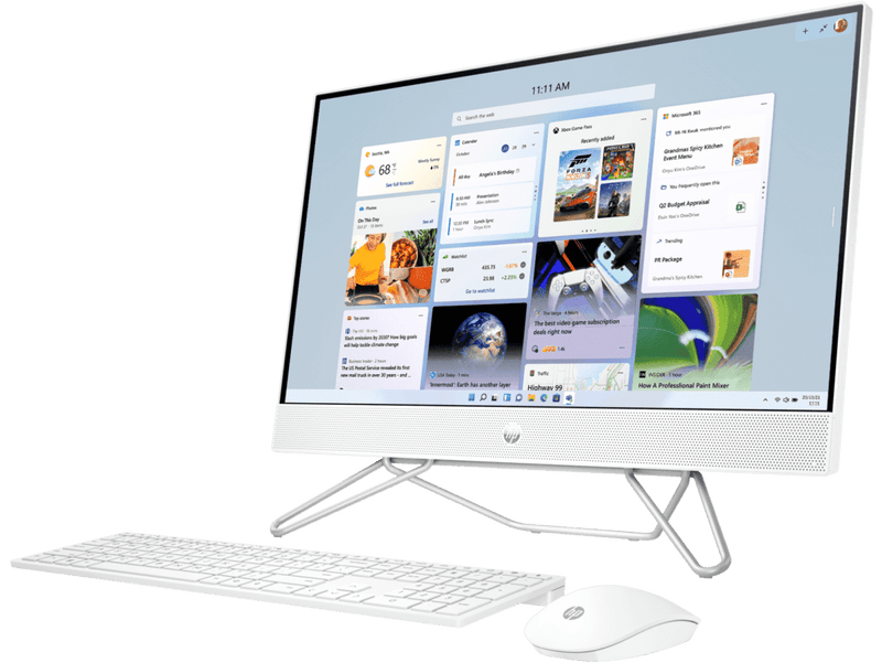 AIO HP 24 CB1901IN [CI3 - 1215 12TH GEN/8GB/512GB SSD/WIN11 HOME+MSO/24.0 INCH/INTEGRATED GRAPHICS /1 YEAR(S)] - SWIFT PERIPHERALS108119