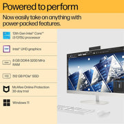 AIO HP 27 CR0345IN [CI3 - 1315U 13TH GEN/8GB/512GB SSD/WIN11 HOME+MSO/27.0 INCH/INTEGRATED GRAPHICS /1 YEAR(S)//WHITE] - SWIFT PERIPHERALS1090105