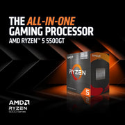 AMD Ryzen 5 5500GT 6 Cores 12 Threads 3.6GHz 16MB Cache AM4 Socket 64 - Bit Desktop Processor - SWIFT PERIPHERALS100-100001489BOX