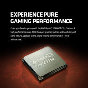 AMD Ryzen 5 5600GT 6 Cores 12 Threads 4.6GHz 19MB Cache AM4 Socket 64 - bit Desktop Processor - SWIFT PERIPHERALS100-100001488BOX