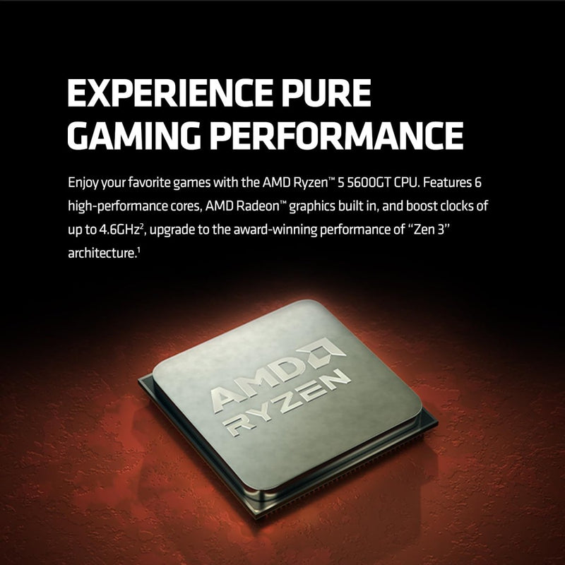 AMD Ryzen 5 5600GT 6 Cores 12 Threads 4.6GHz 19MB Cache AM4 Socket 64 - bit Desktop Processor - SWIFT PERIPHERALS100-100001488BOX
