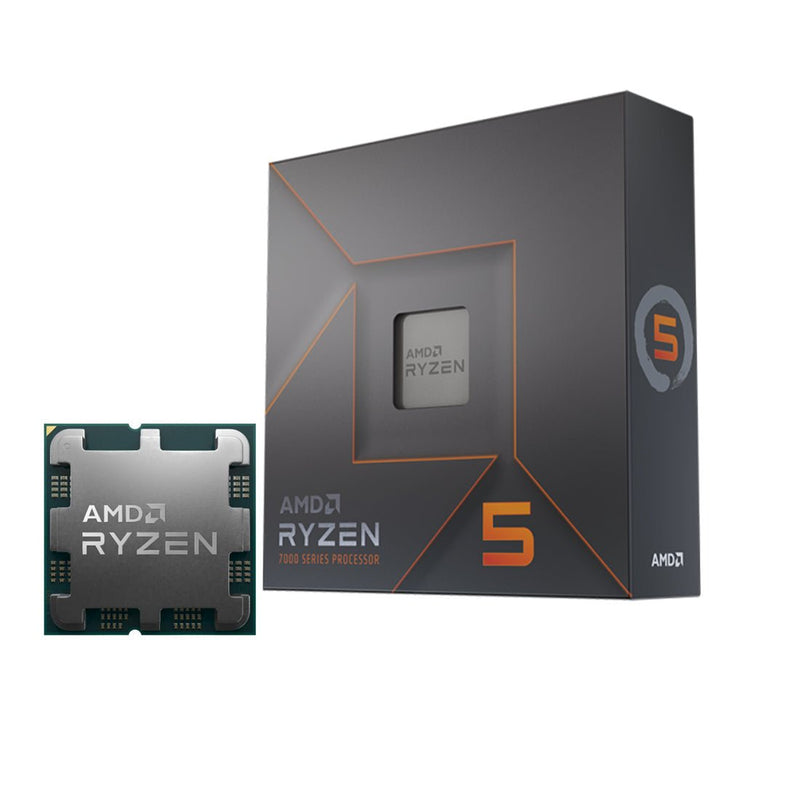 AMD Ryzen 5 7600X Desktop Processor 6 Cores up to 5.3GHz 38MB Cache AM5 Socket with Radeon Graphics - SWIFT PERIPHERALS100-100000593WOF