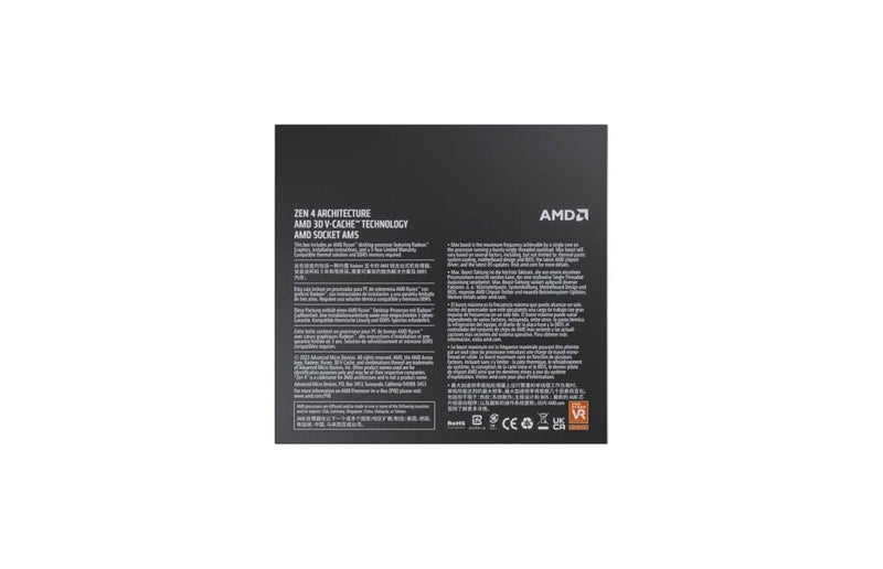 AMD Ryzen 7 7800X 3D 8 Cores 16 Threads 5.6GHz 104MB Cache AM5 Socket 64 - Bit Desktop Processor - SWIFT PERIPHERALS100-100000910WOF