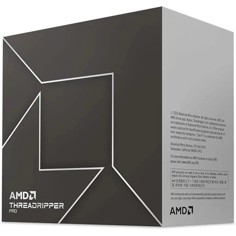 AMD Ryzen Threadripper PRO 7995WX Tray 96 Core, 192 Thread, Zen 4, 5.1 GHz Boost, PCIe 5.0, sWRX9 Workstation Processor - SWIFT PERIPHERALSAMD 7995WX THREADRIPPER TRAY