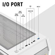 ANT ESPORTS 200 AIR MINI - TOWER M - ATX CABINET WHITE - SWIFT PERIPHERALS1085820