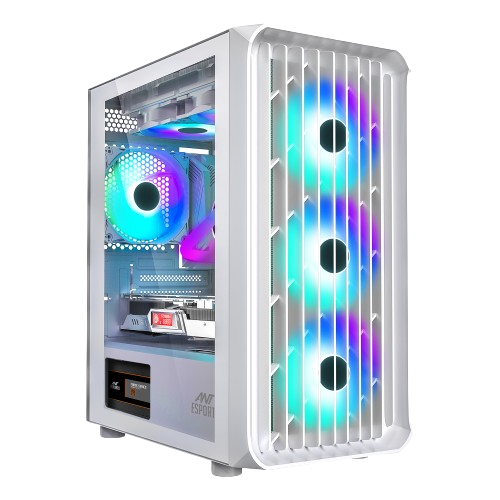ANT ESPORTS 205 AIR MID - TOWER ATX CABINET WHITE - SWIFT PERIPHERALS1088327