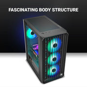 ANT ESPORTS 205 MINI 6F MINI - TOWER CABINET BLACK - SWIFT PERIPHERALS1091088