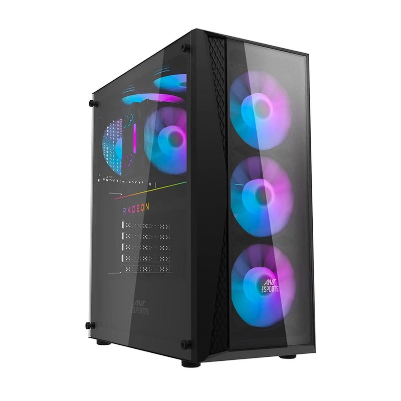 ANT ESPORTS 220 AIR MID - TOWER ATX CABINET BLACK - SWIFT PERIPHERALS1083273