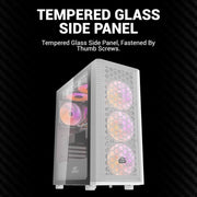 ANT ESPORTS 250 AIR ARGB (ATX) MID TOWER CABINET (WHITE) - SWIFT PERIPHERALS1084066