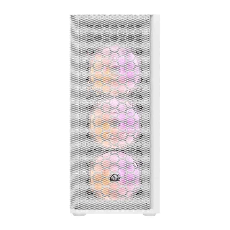 ANT ESPORTS 250 AIR ARGB (ATX) MID TOWER CABINET (WHITE) - SWIFT PERIPHERALS1084066