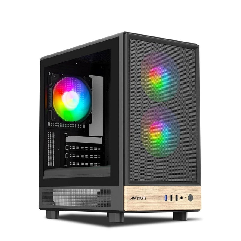 ANT ESPORTS 300 AIR MINI MID - TOWER CABINET - BLACK - SWIFT PERIPHERALS1091836