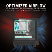 ANT ESPORTS 300 AIR MINI MID - TOWER CABINET - BLACK - SWIFT PERIPHERALS1091836
