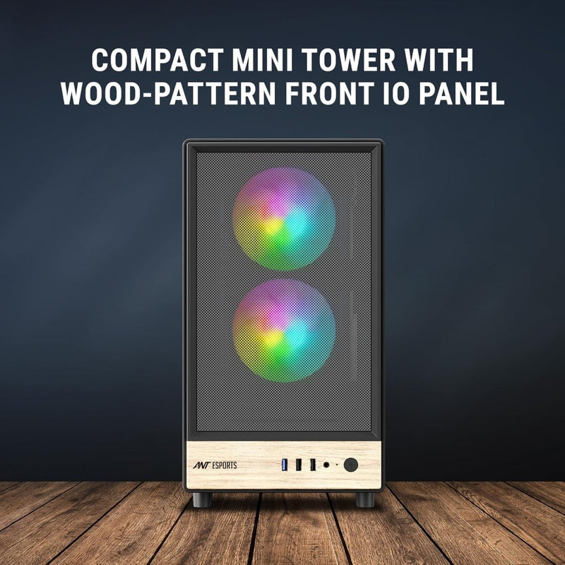 ANT ESPORTS 300 AIR MINI MID - TOWER CABINET - BLACK - SWIFT PERIPHERALS1091836