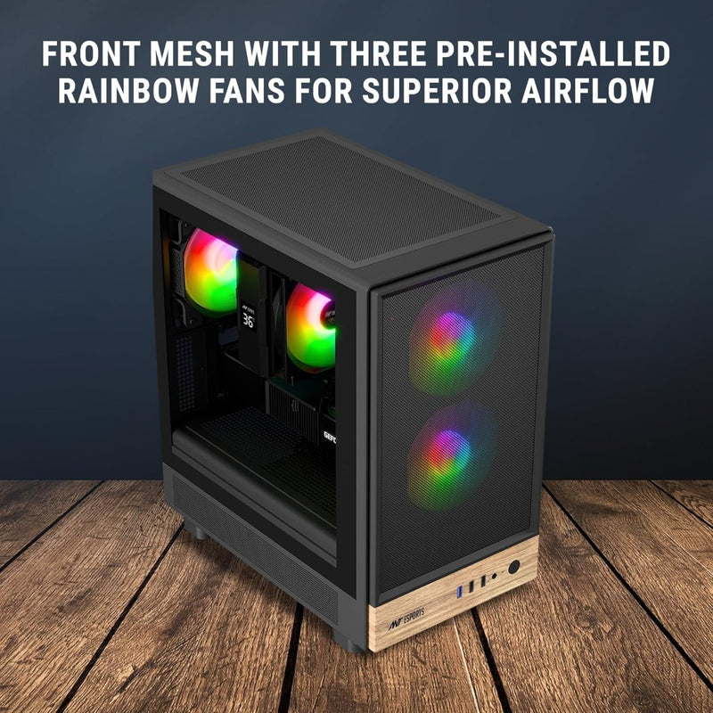 ANT ESPORTS 300 AIR MINI MID - TOWER CABINET - BLACK - SWIFT PERIPHERALS1091836