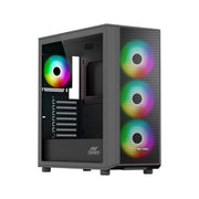 ANT ESPORTS 411 AIR MID - TOWER CABINET - BLACK - SWIFT PERIPHERALS1087681