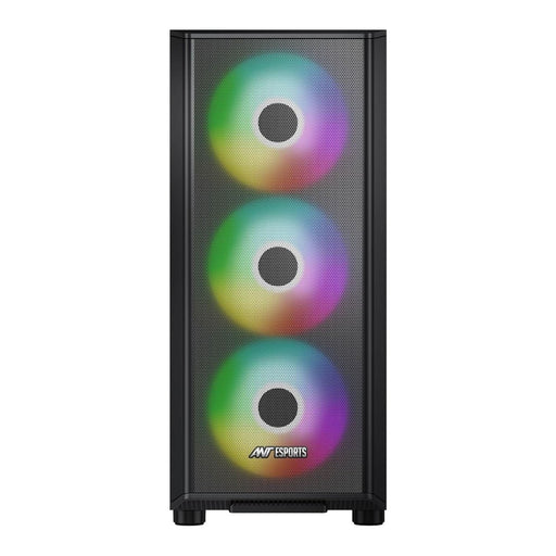 ANT ESPORTS 411 AIR MID - TOWER CABINET - BLACK - SWIFT PERIPHERALS1087681