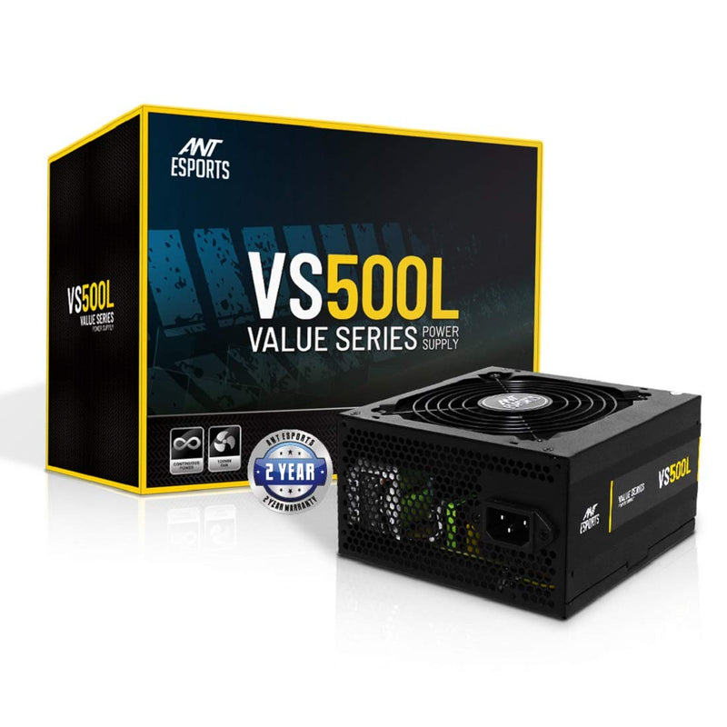 ANT ESPORTS 500W VS500L NON MODULAR SMPS - SWIFT PERIPHERALS104690