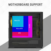 ANT ESPORTS 511 AIR 5F MID TOWER BLACK CABINET - SWIFT PERIPHERALS1094937