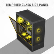 ANT ESPORTS 511 AIR 5F MID TOWER BLACK CABINET - SWIFT PERIPHERALS1094937