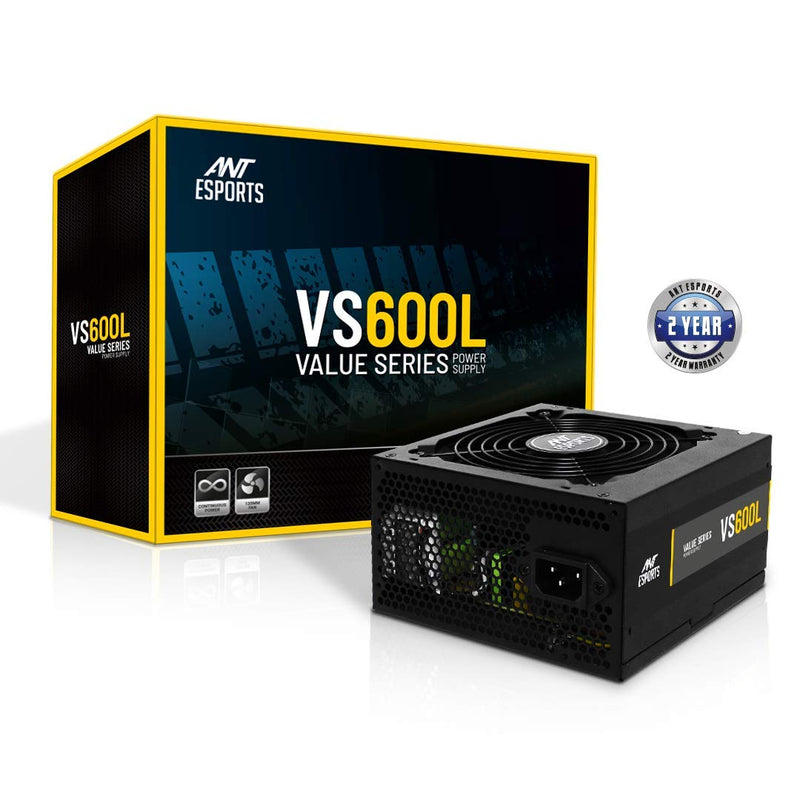 ANT ESPORTS 600W VS600L NON MODULAR SMPS - SWIFT PERIPHERALS108081