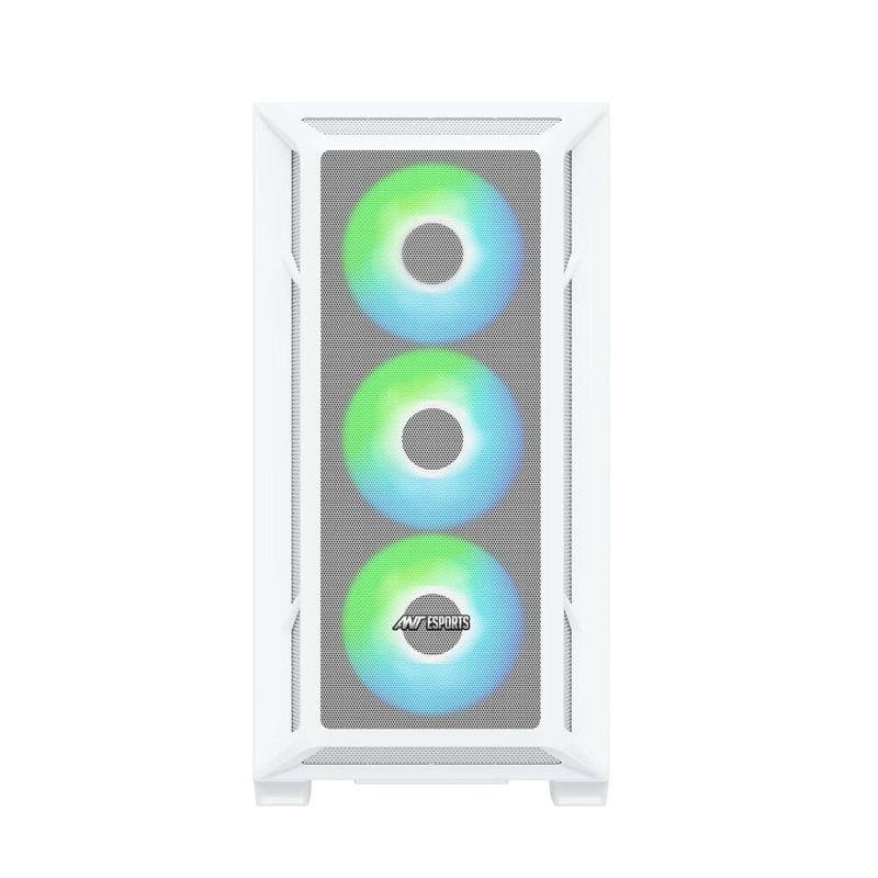 ANT ESPORTS 611 AIR MID - TOWER ATX CABINET WHITE - SWIFT PERIPHERALS1087817