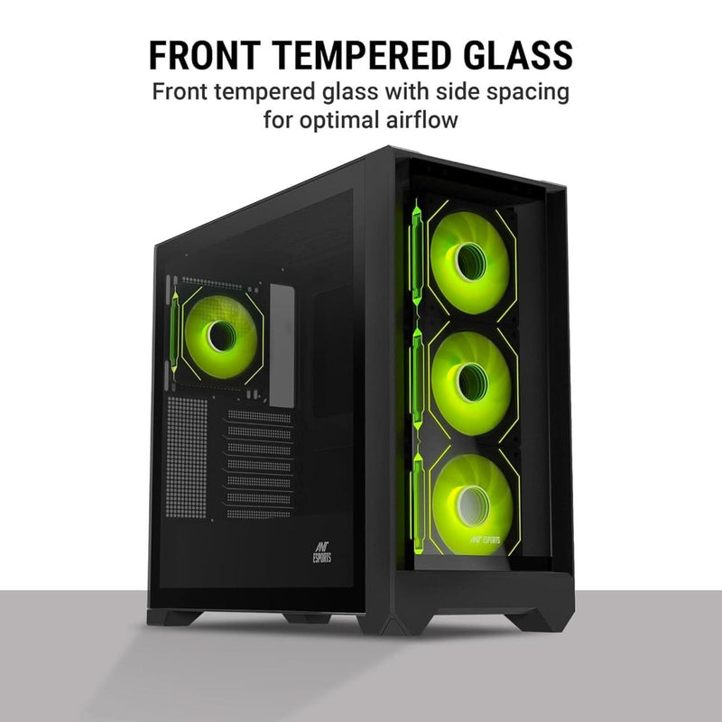 ANT ESPORTS 621 C3 ARGB (ATX) MID TOWER CABINET (BLACK) - SWIFT PERIPHERALS1090603