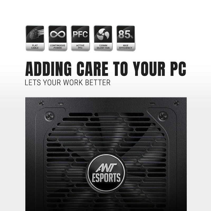 ANT ESPORTS 850W FG850 GOLD NON MODULAR SMPS - SWIFT PERIPHERALS1086877