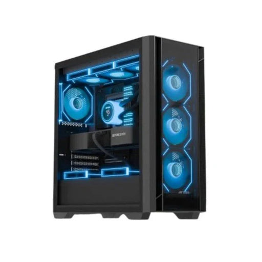 Ant Esports AQUA 360 4F Mid Tower Gaming Cabinet Black - SWIFT PERIPHERALS1095322