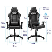 ANT ESPORTS CHAIR 9077 - BLACK - SWIFT PERIPHERALS1093987