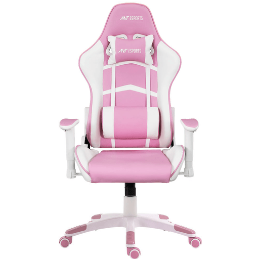 ANT ESPORTS CHAIR 9077 - WHITE & PINK - SWIFT PERIPHERALS1093988