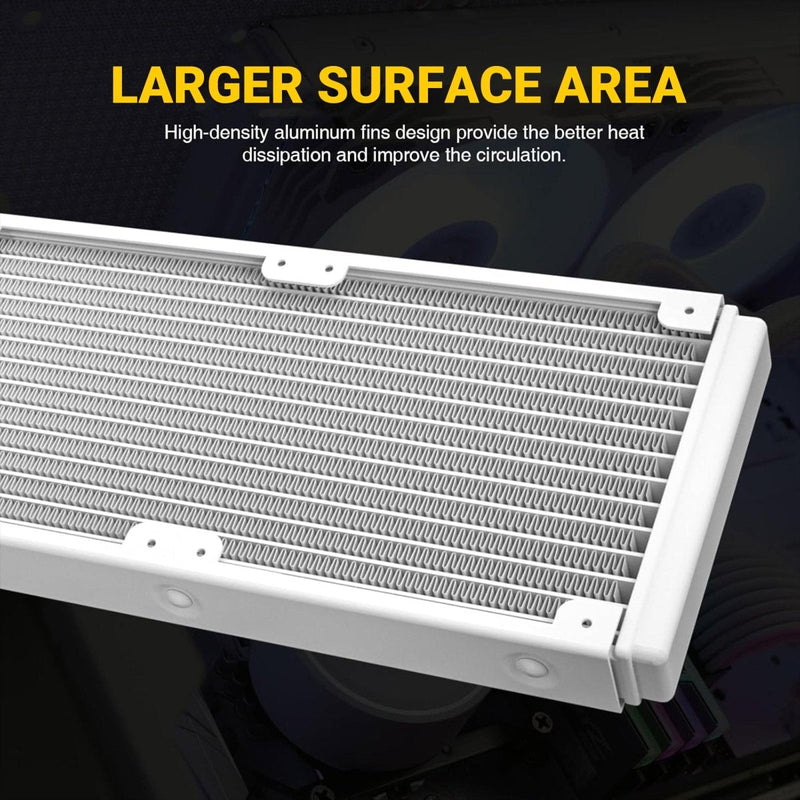 ANT ESPORTS CPU COOLER ICE - 240 ARGB WHITE - SWIFT PERIPHERALS1091381