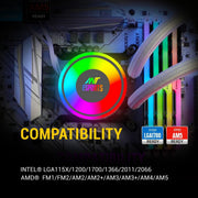 ANT ESPORTS CPU COOLER ICE - 240 ARGB WHITE - SWIFT PERIPHERALS1091381